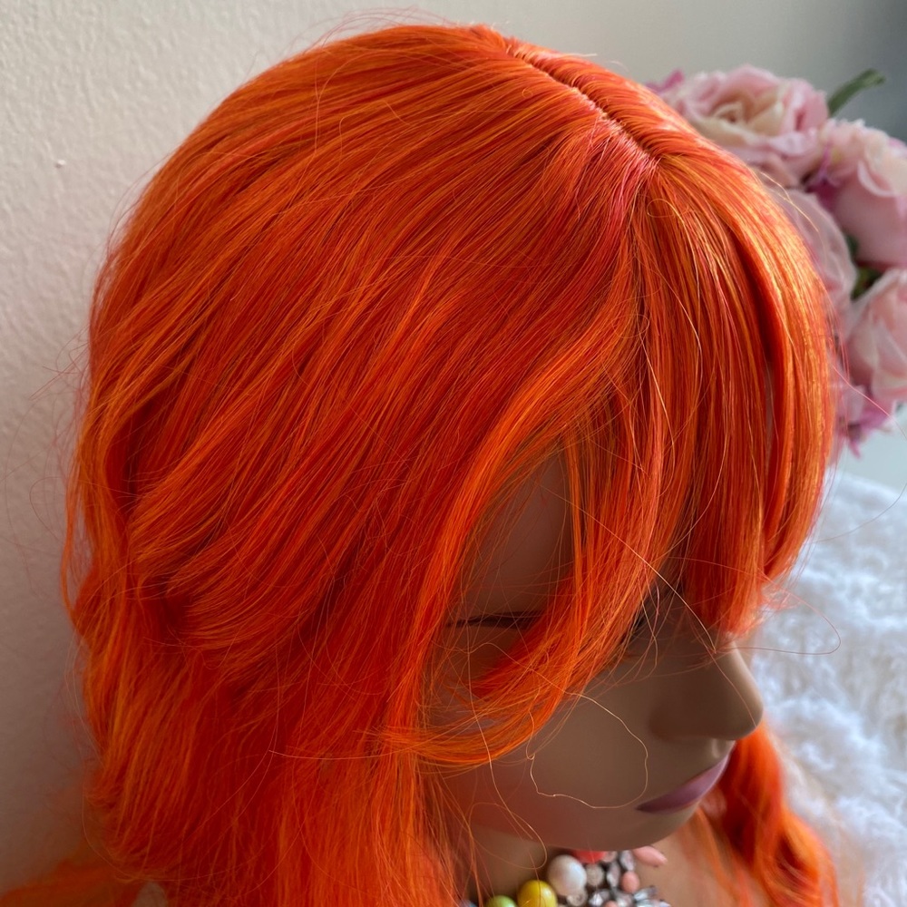 Orange ombré mermaid wig - Picture 4 of 5